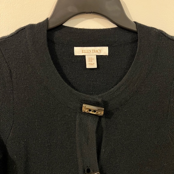 Ellen Tracy Cardigans - Black / Size M - Picture 3 of 4